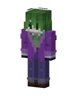 Purple Villain Boy skin, 3D preview