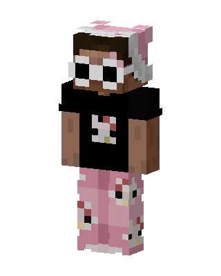 Hello Kitty Pajamas skin, 3D preview