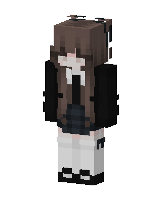 Gothic Schoolgirl skin, 3D preview