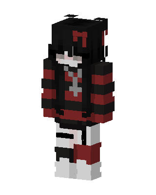Crimson Goth skin, 3D preview