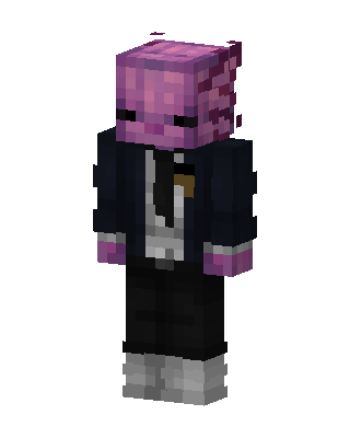 Axolotl Gentleman Minecraft skin