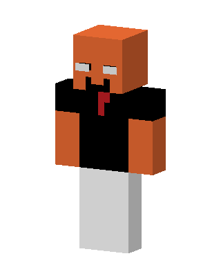 Orange Tie Guy skin, 3D preview