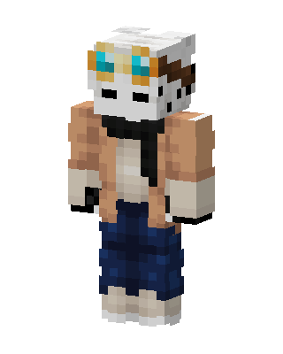 White Player Boy skin, 3D preview