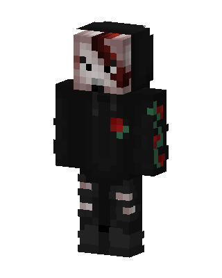 Black Player Boy skin, 3D preview