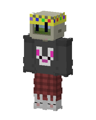 Crowned Monitor Bunny Minecraft skin