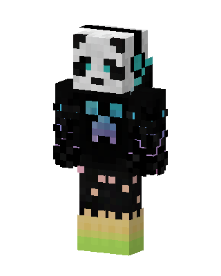 Panda Hoodie skin, 3D preview