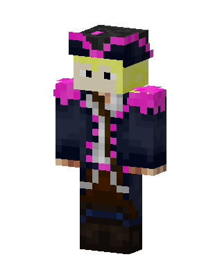 Pink Pirate Captain skin, 3D preview