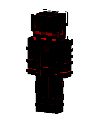 Black Gamer Boy skin, 3D preview