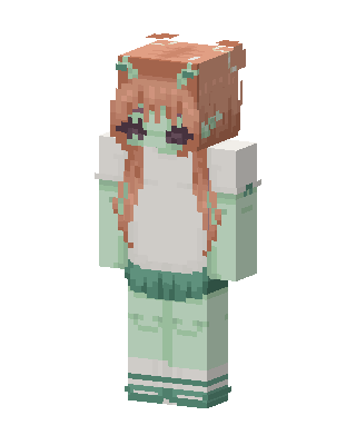 Mint Bunny Girl Minecraft skin