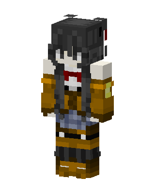 Steampunk Girl skin, 3D preview