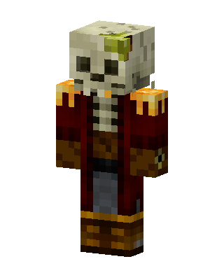 Skeleton Captain skin, 3D preview