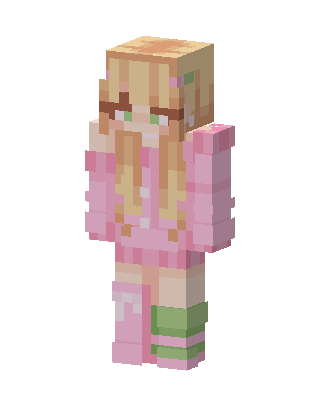 Strawberry Bunny skin, 3D preview