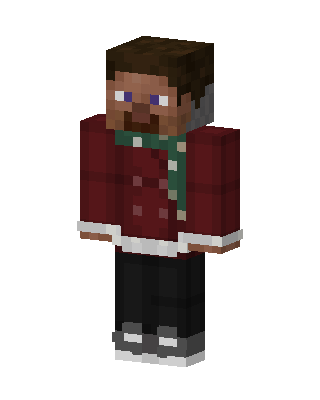 Red Holiday Boy Minecraft skin