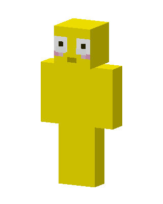 Yellow Blob skin, 3D preview