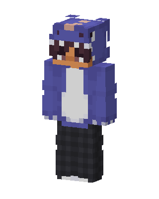 Blue Player Boy skin, 3D preview