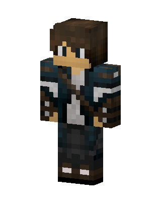 Blue Player Boy skin, 3D preview