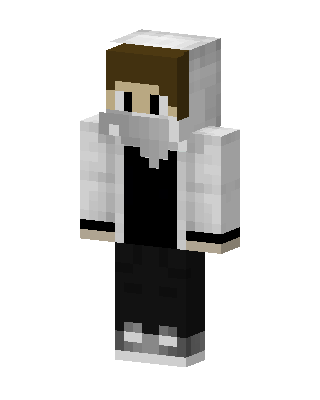 White Hoodie Guy skin, 3D preview