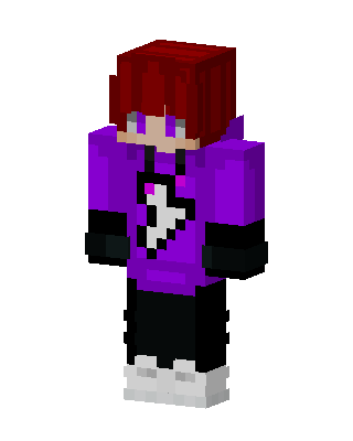 Purple Player Girl skin, 3D preview