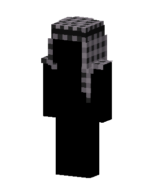 Black Emo Minecraft goth skin