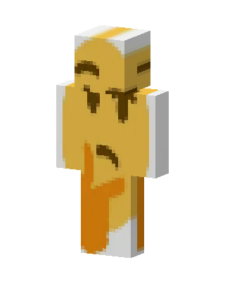 Gold Costume Boy skin, 3D preview