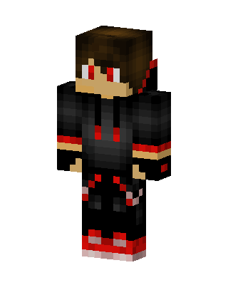 Crimson Hoodie Boy Minecraft skin