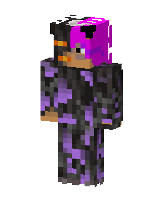 Purple Gamer Girl Minecraft skin