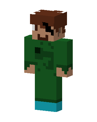 Eyepatch Hoodie skin, 3D preview