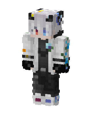 Heterochromia Techwear skin, 3D preview