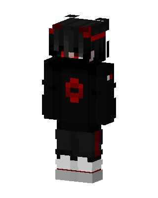 Black Villain Boy skin, 3D preview