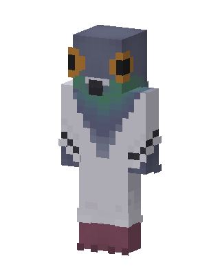 Pigeon Doctor skin, 3D preview