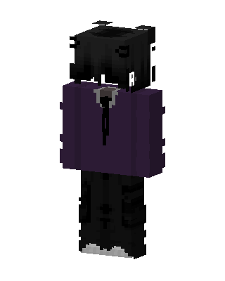 Black Villain Boy skin, 3D preview