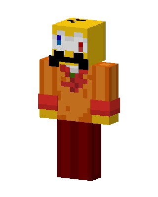 Clown Mascot skin, 3D preview