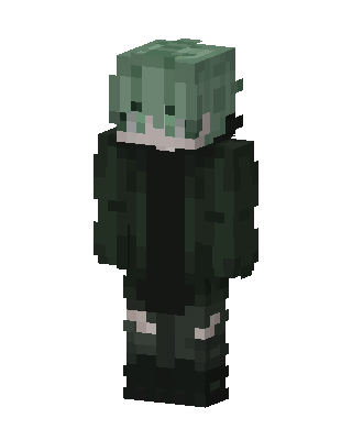 Moss Hoodie skin, 3D preview