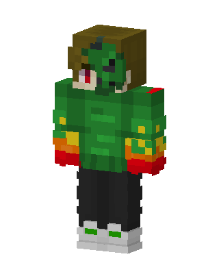 Zombie Hoodie skin, 3D preview