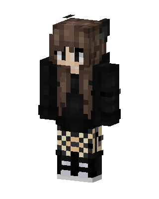 Checkered Goth skin, 3D preview