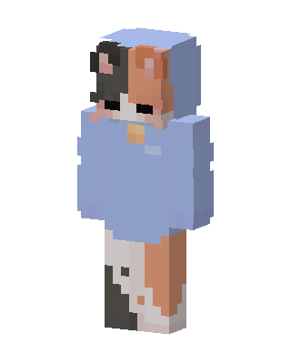 Blue Cat Girl Minecraft skin