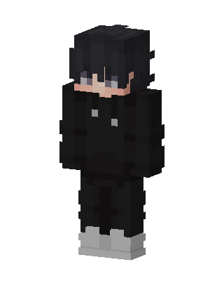 Shadow Hoodie Boy skin, 3D preview