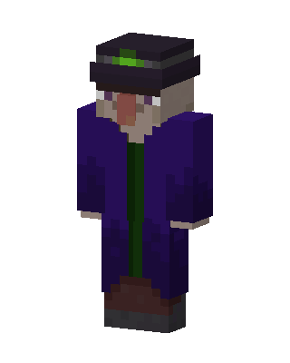 Witch Villager skin, 3D preview