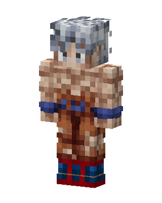 Ultra Instinct Goku skin, 3D preview