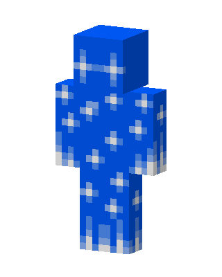 Snowflake Blue skin, 3D preview