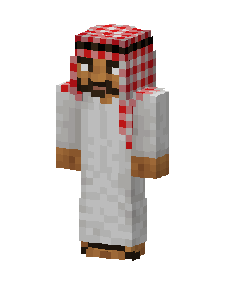 Desert Sheikh skin, 3D preview