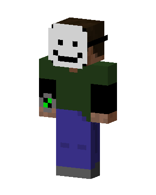 Smiley Mask Hero skin, 3D preview