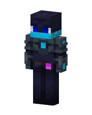 Black Fighter Boy skin, 3D preview