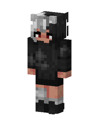 Wolf Hoodie Boy skin, 3D preview