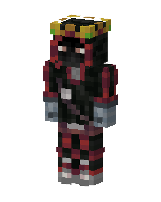 Crimson Samurai skin, 3D preview