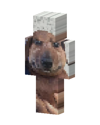 Brown Chef skin, 3D preview