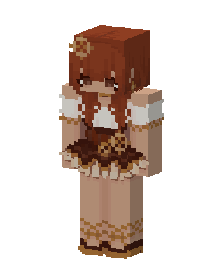 Brown Dress Girl Minecraft skin