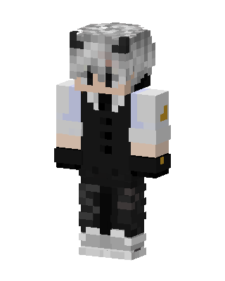 Silver Horned Boy skin, 3D preview