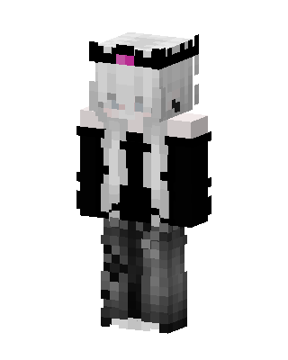 White Royal Girl skin, 3D preview