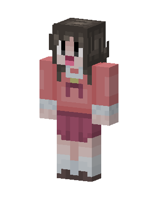 Pink Anime Girl Minecraft pink skin